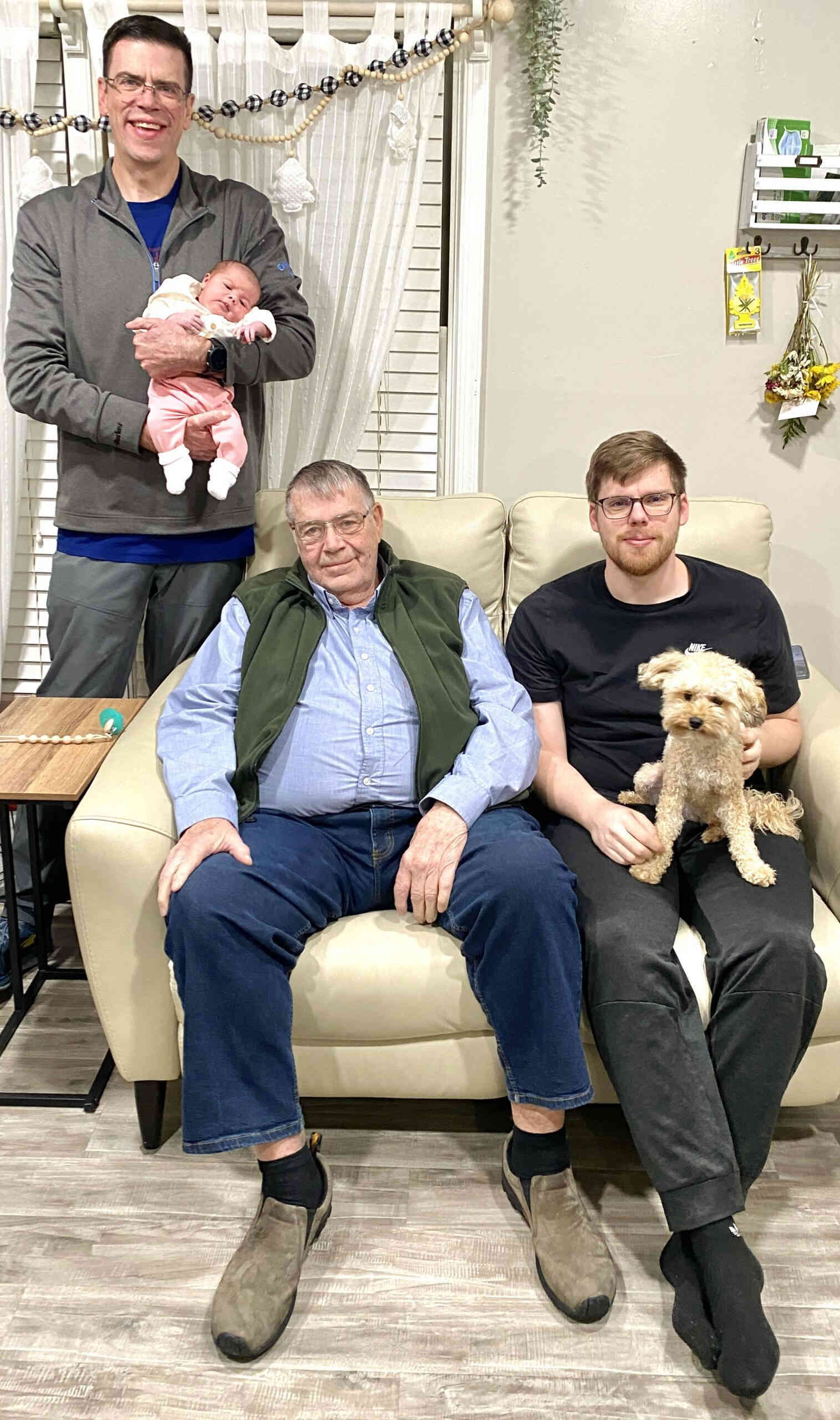 Grandpa bonding with his great grand daughter Camila