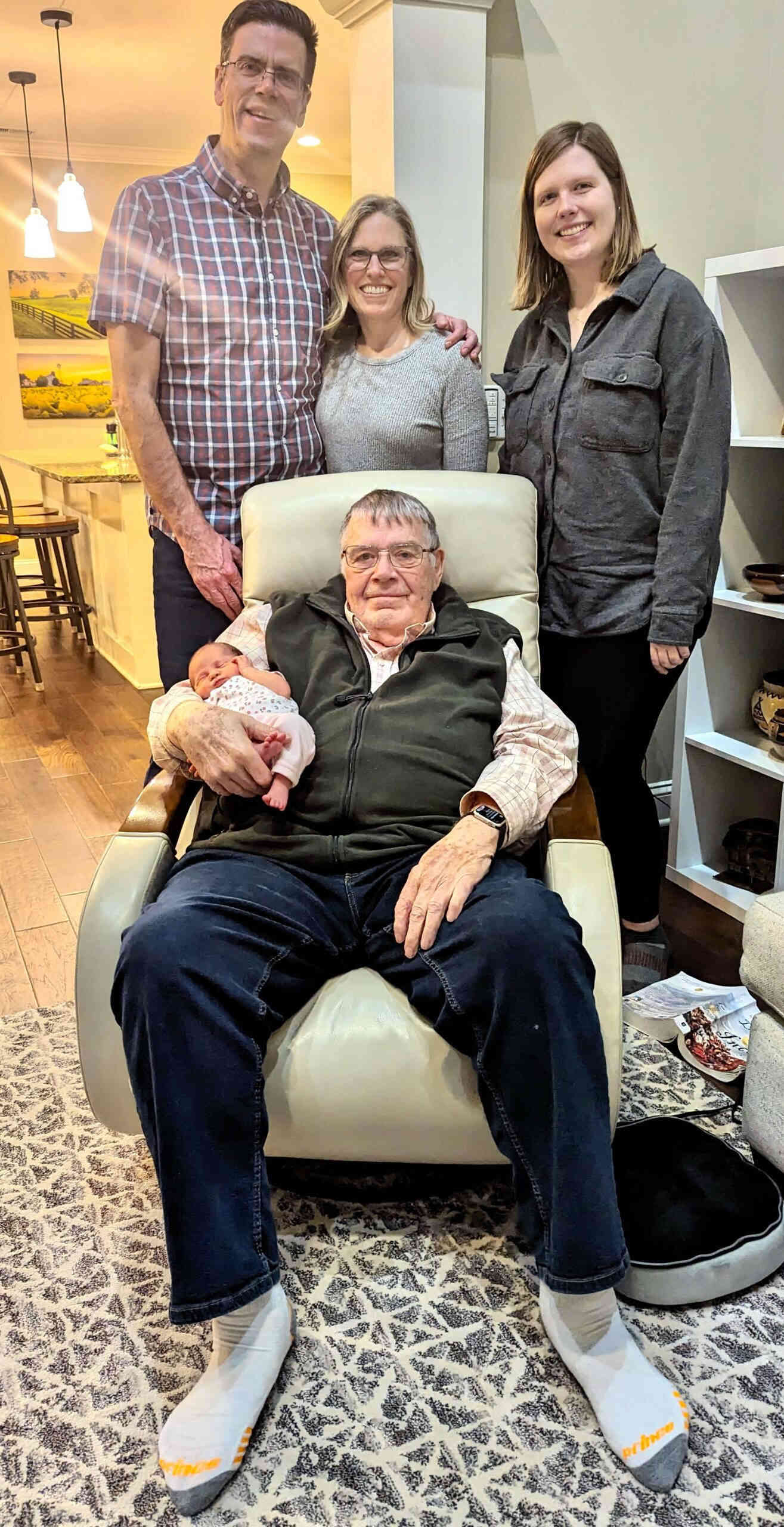 Before leaving, Victor gave Claire a special Great-grandfather's blessing, it was such a special moment!