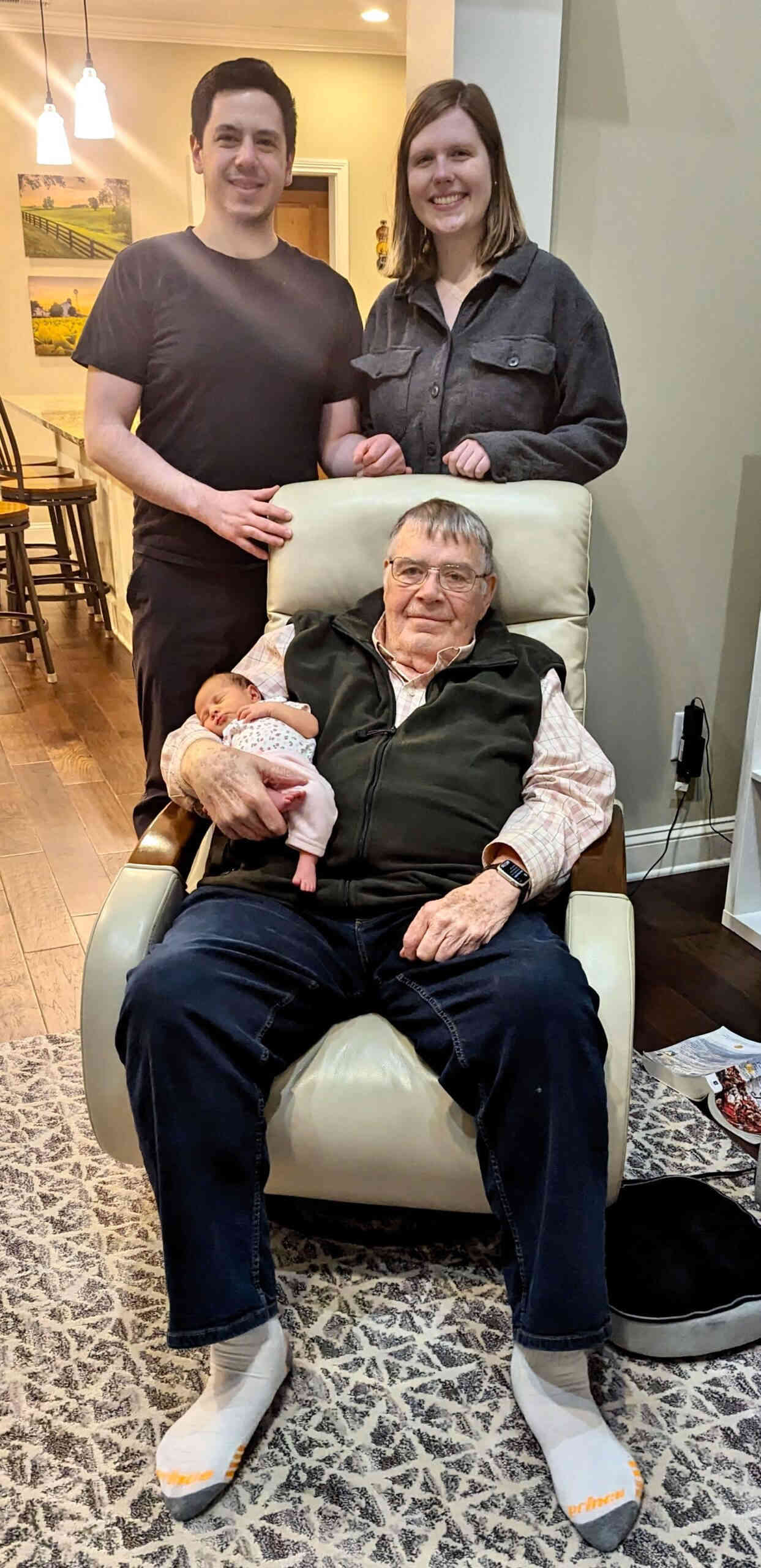 Before leaving, Victor gave Claire a special Great-grandfather's blessing, it was such a special moment!