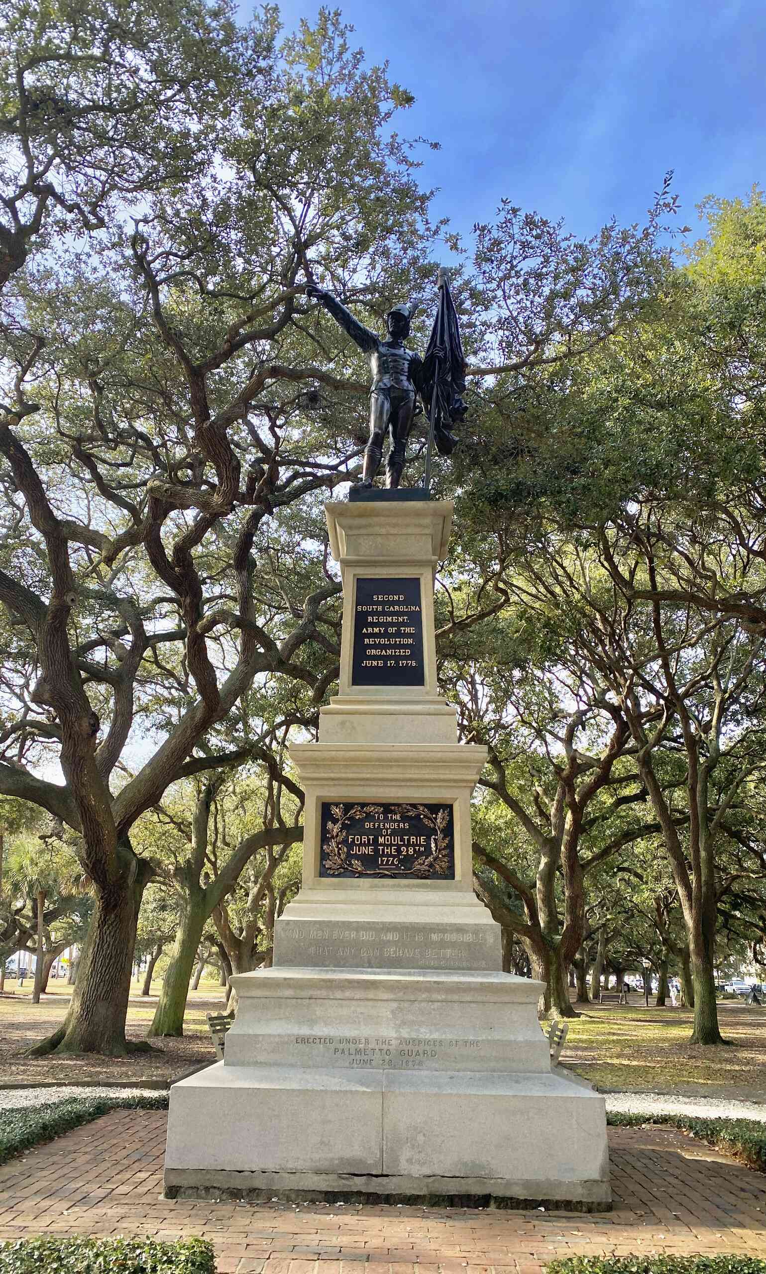 Fort Moultrie protecting Charleston Harbor