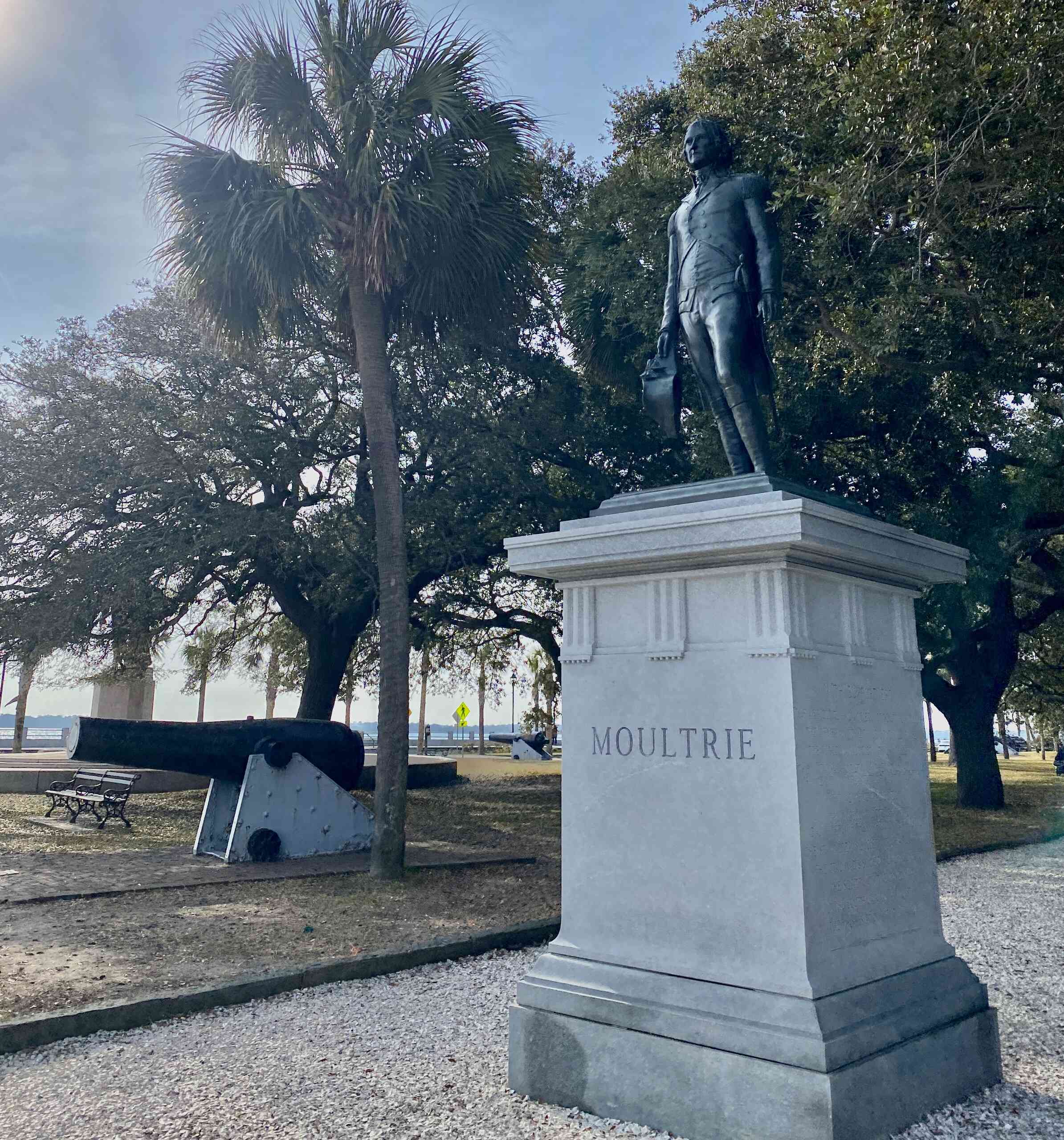 Statue of William Moultrie, a Revolutinary War Hero.
