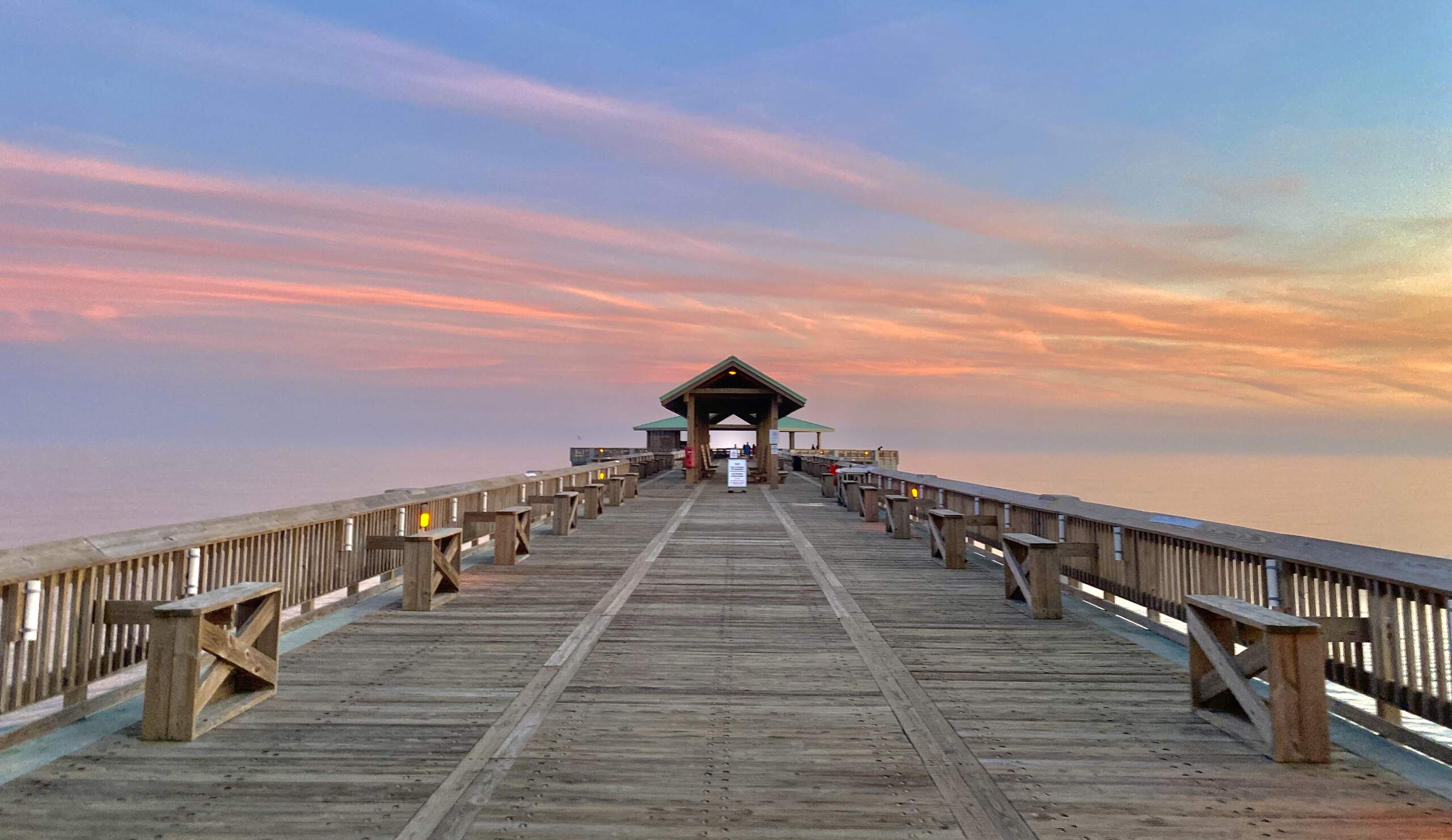 Beautiful sunset from the pier