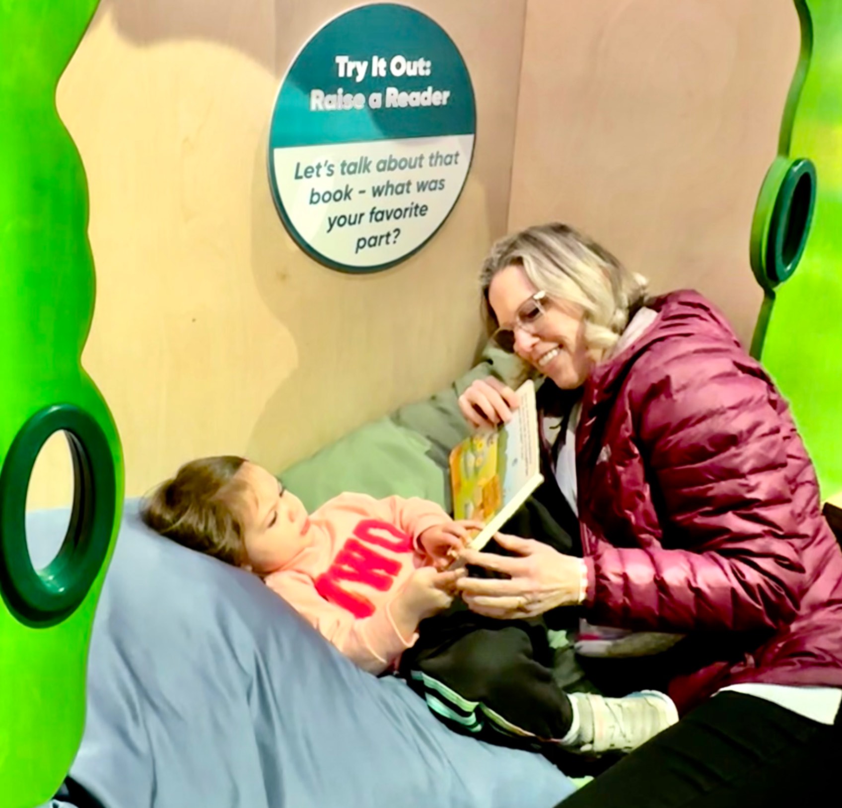 but she first celebrated her birthday by going to the Cincinnati Children's Museum with Momma and Mimi!