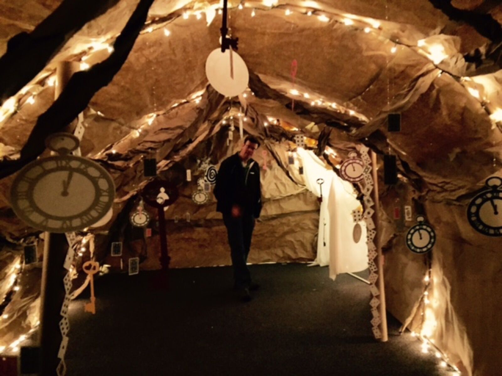 Upon entering the dance, everyone walks through the rabbit hole...