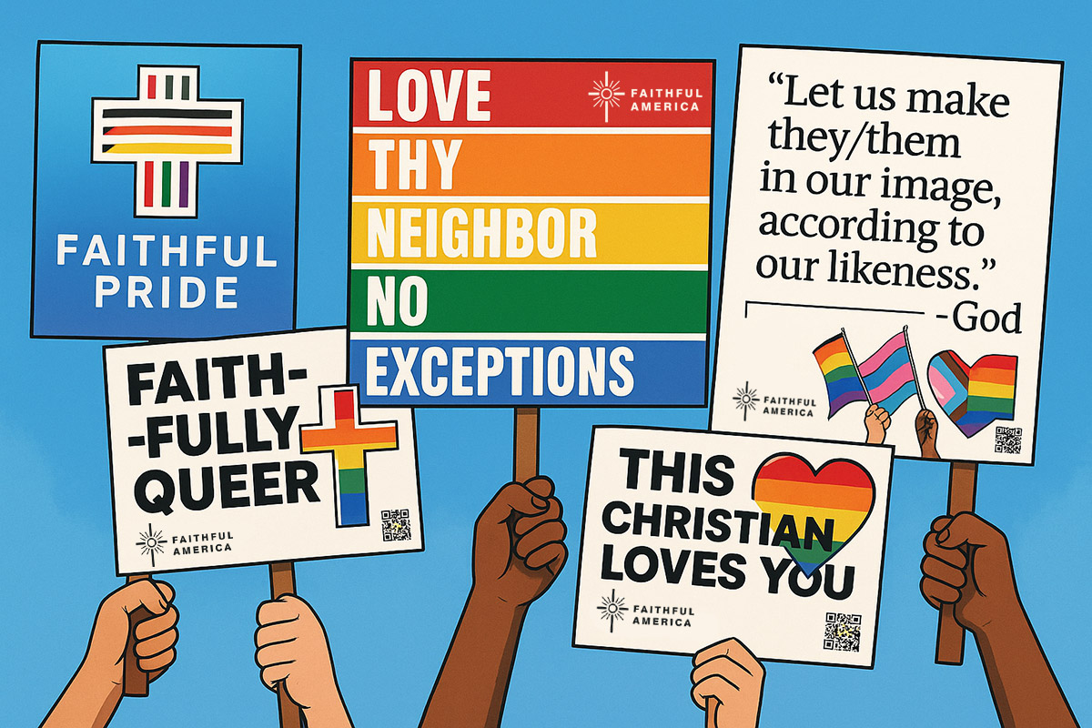 Faithful Pride Rally Sign Pack