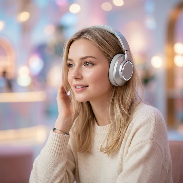 candy.ai companion with headphones