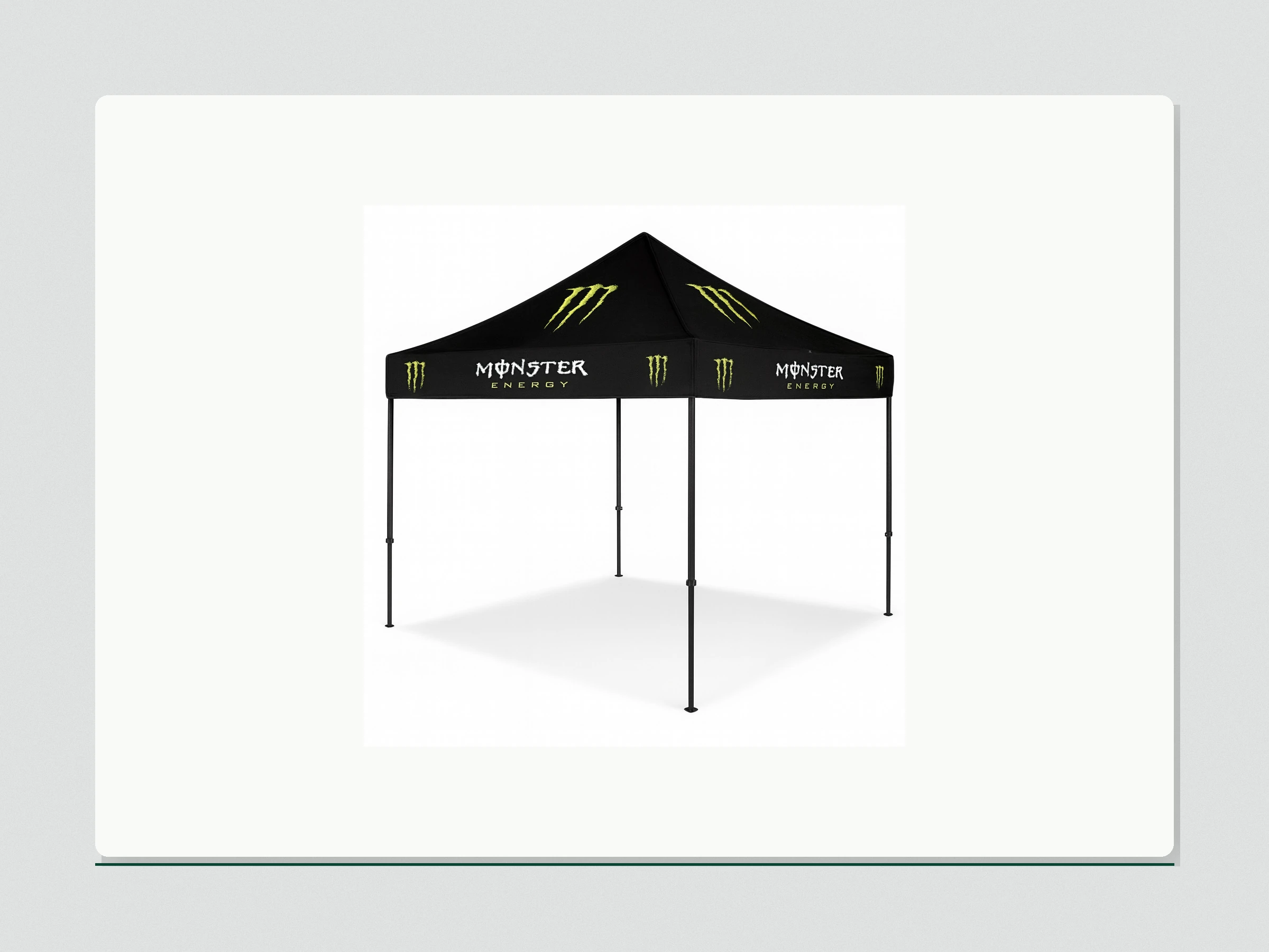 Toldo promocional producido para Monster