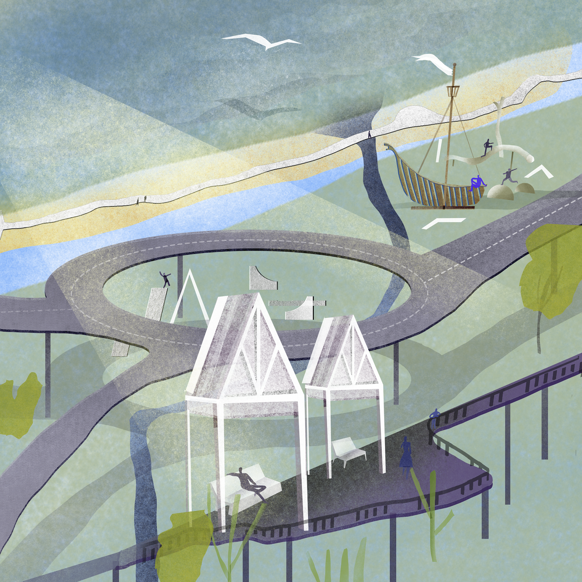 Пионерский. Благоустройство «Круг здоровья» - undefined