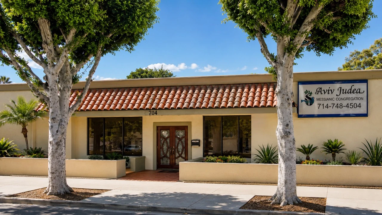 The Temple Aviv Judea building at 704 East Commonwealth Avenue in Fullerton