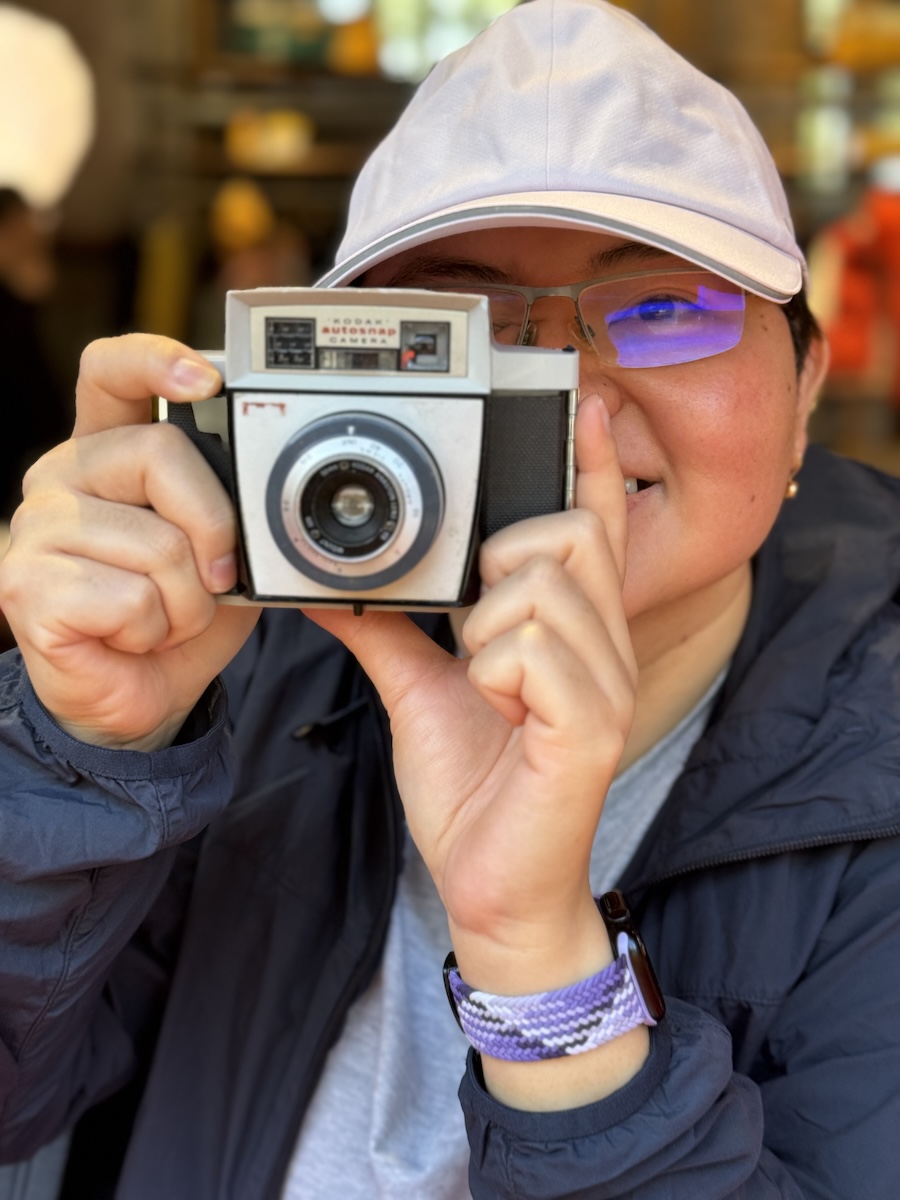 Taking an up close picture