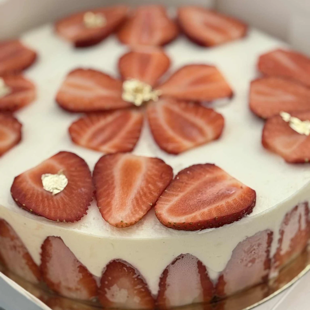 Tarte aux fraises avec crème pâtissière vanille