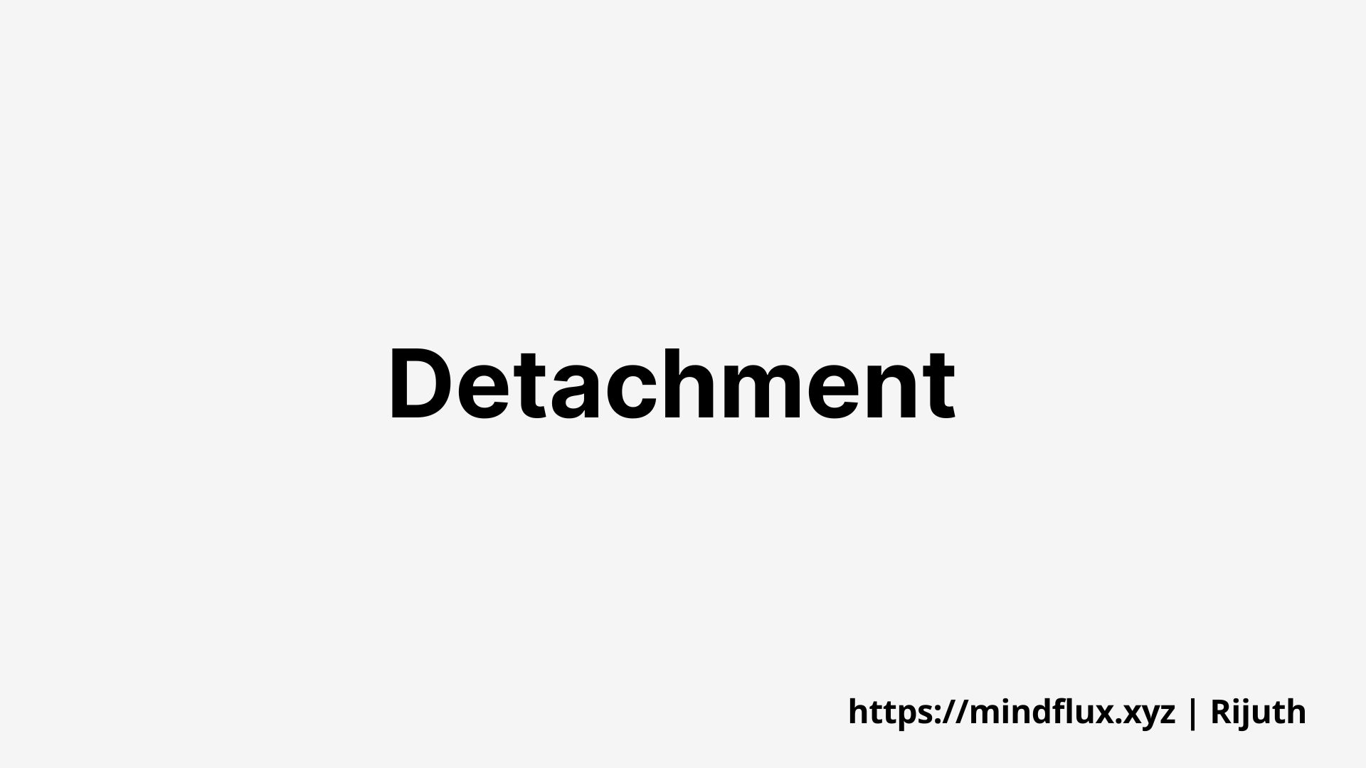 picture of detachment