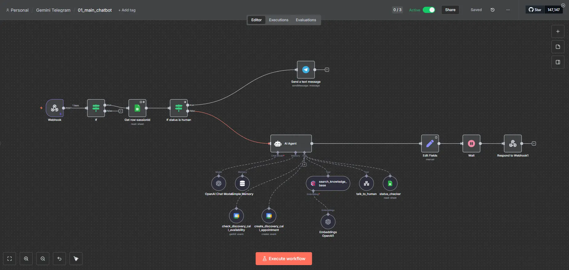 AI-Powered 24/7 Sales Assistant Chatbot with Automated Lead Qualification and Meeting Scheduling