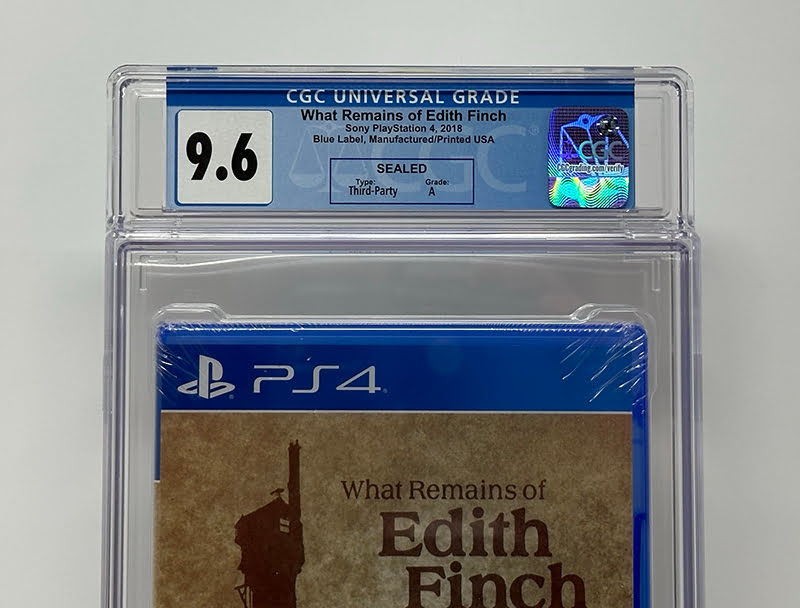 CGC graded What's Left of Edith Finch, graded 9.6 A, front