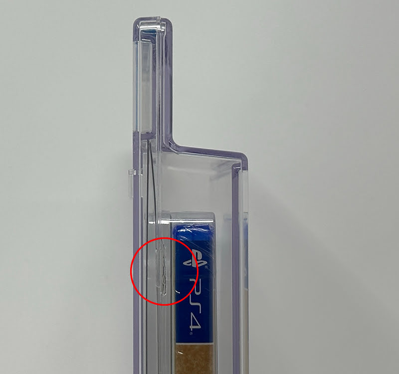 CGC graded What's Left of Edith Finch, side showing ultrasonic weld