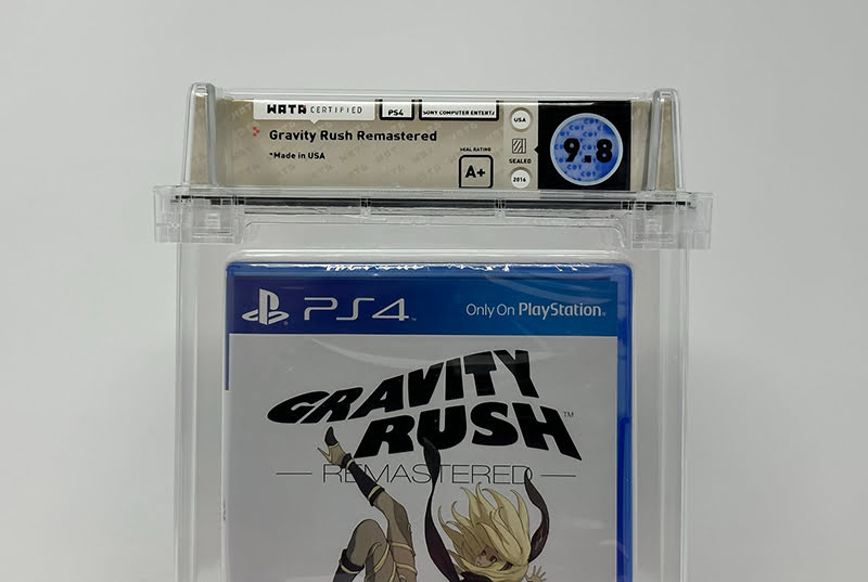 Wata graded Gravity Rush for PS4, graded 9.8 A+ mint, front