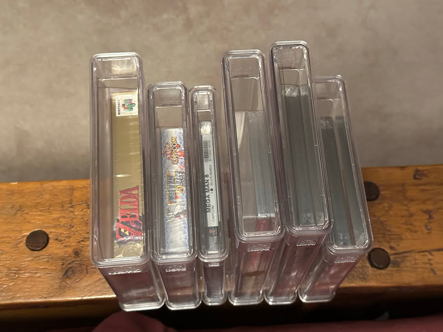Top-down view of all six games.