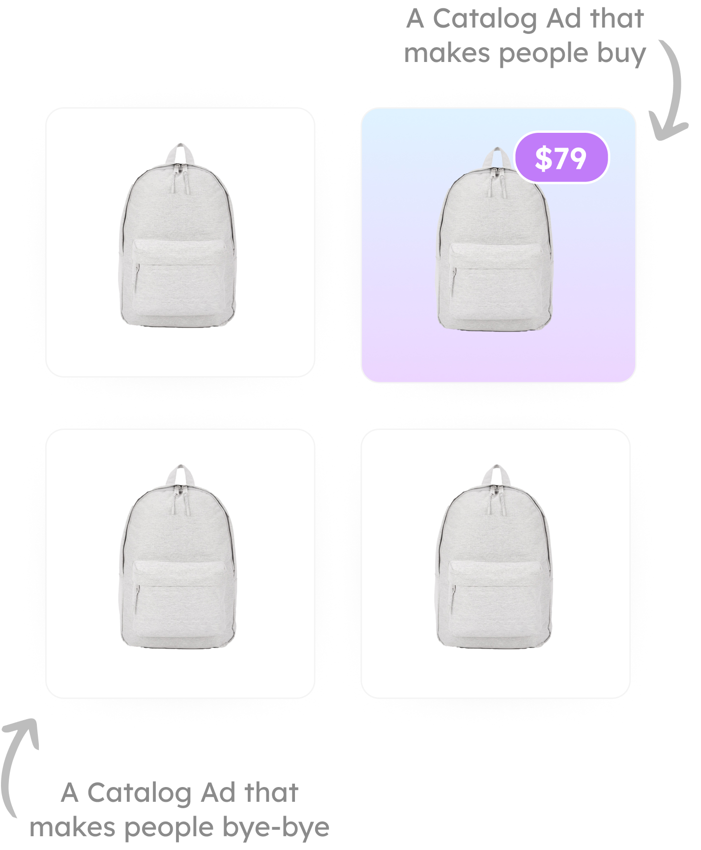 improve performance with custom catalog ad designs and branded logos