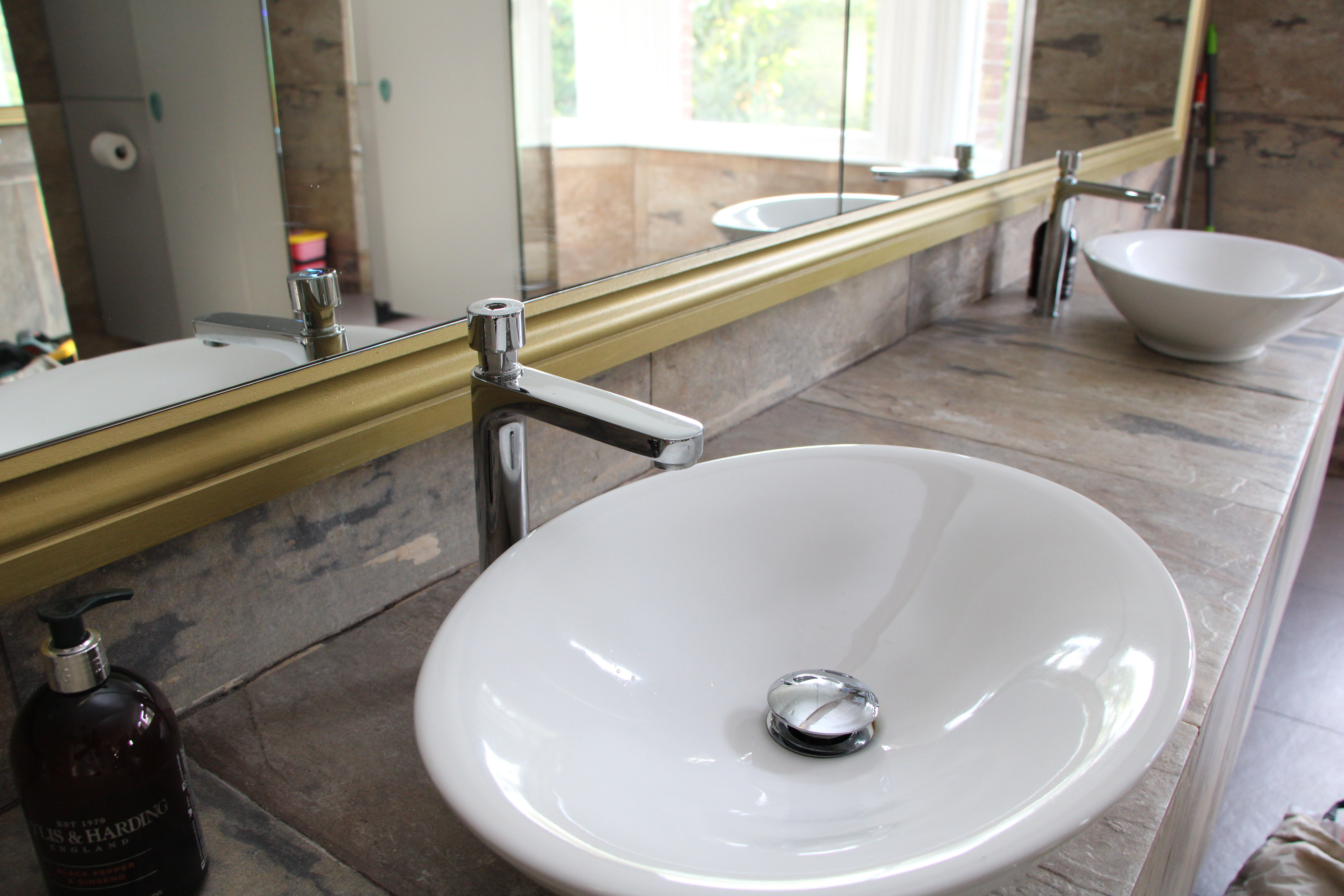 Cleaned hand wash basin