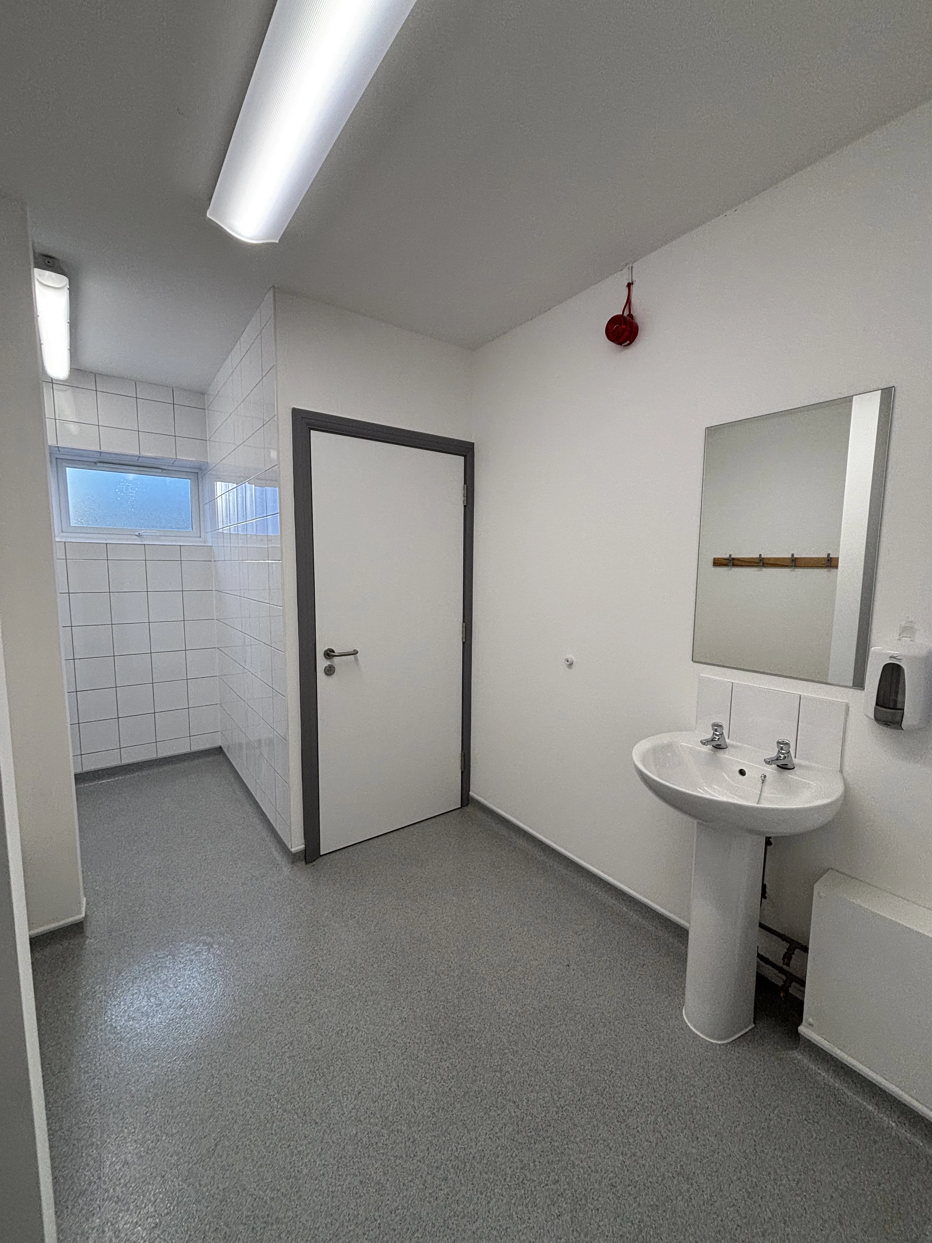 Cleaned restroom