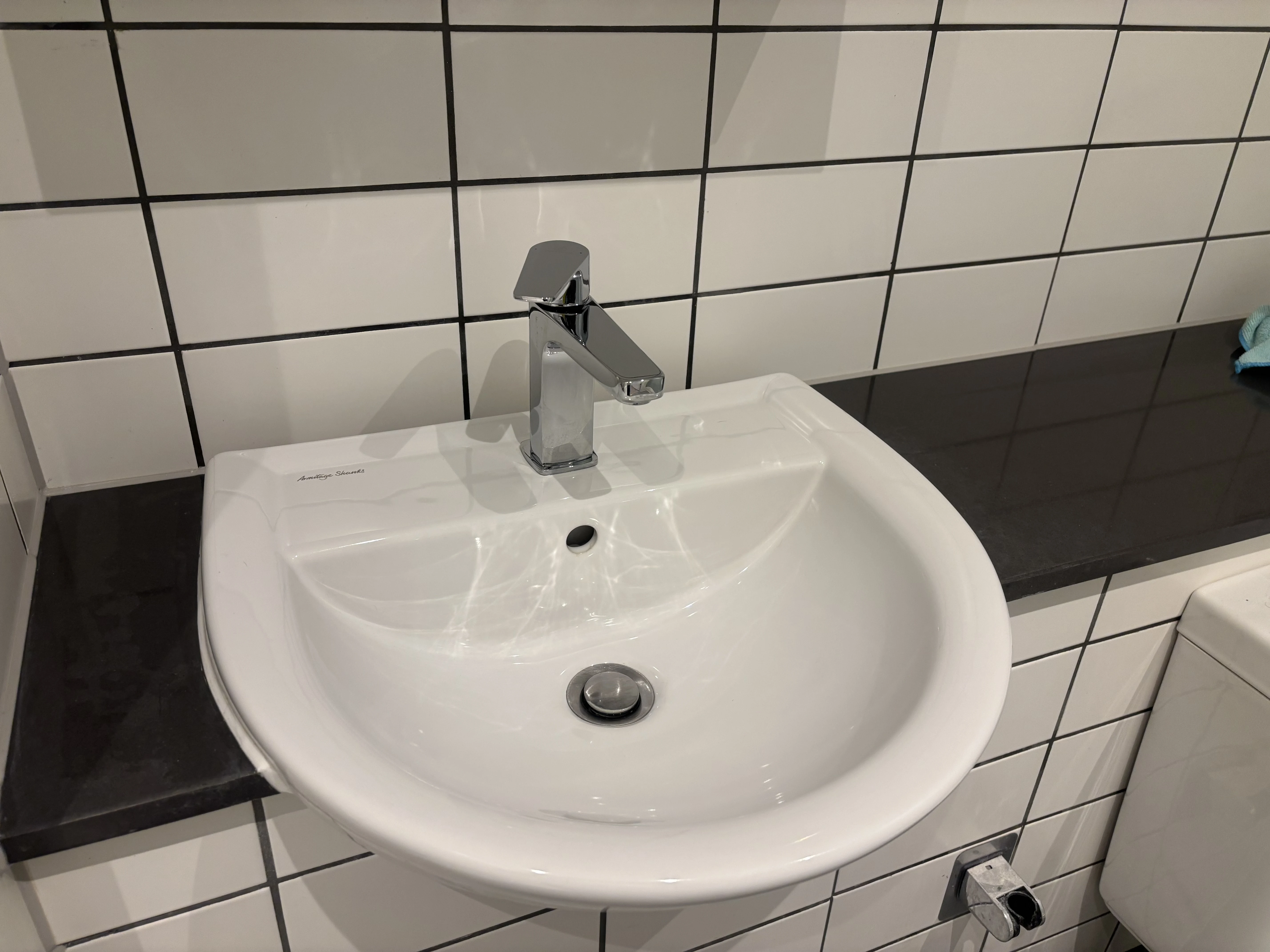 Cleaned wash basin