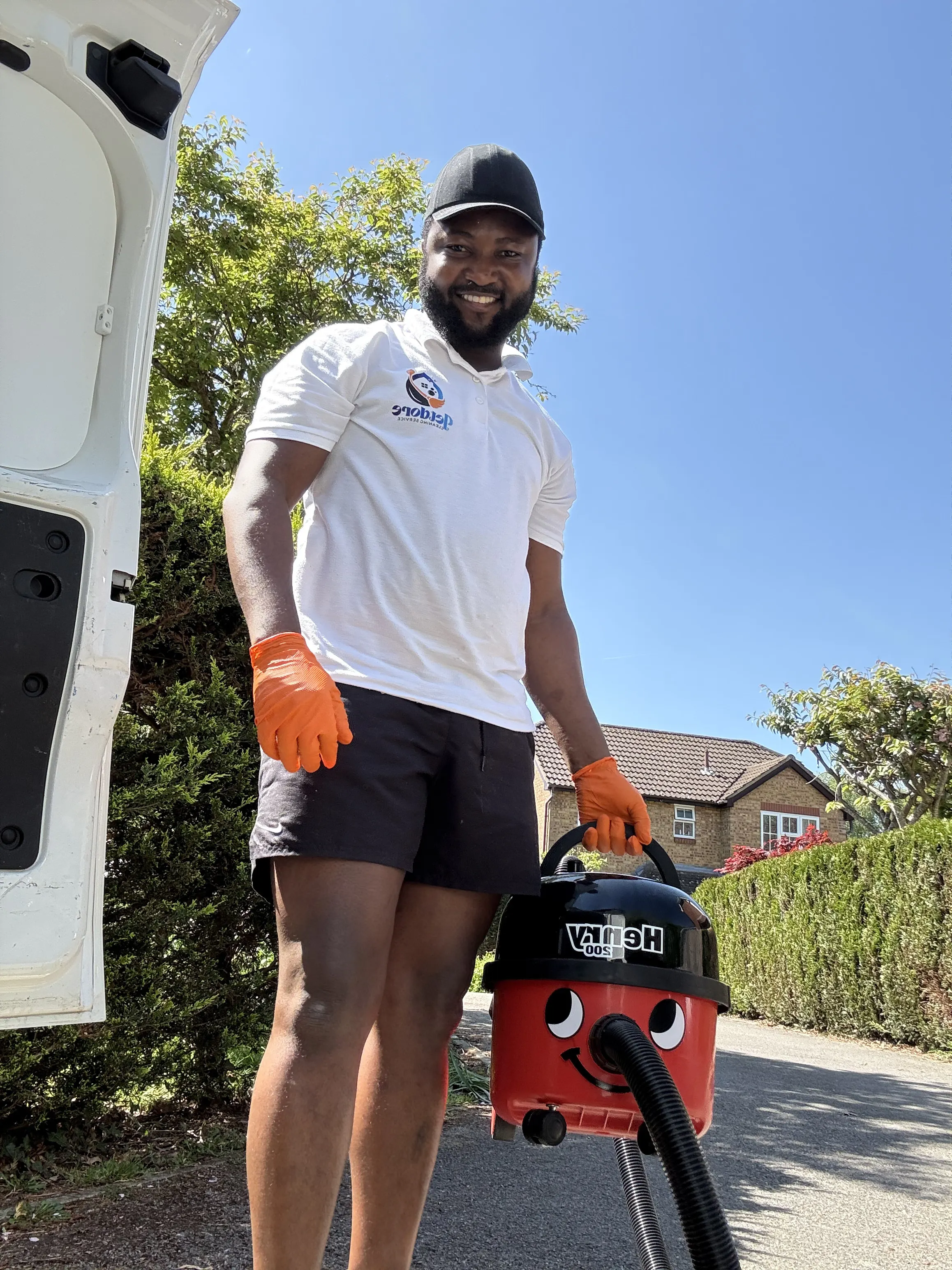 Founder smiling