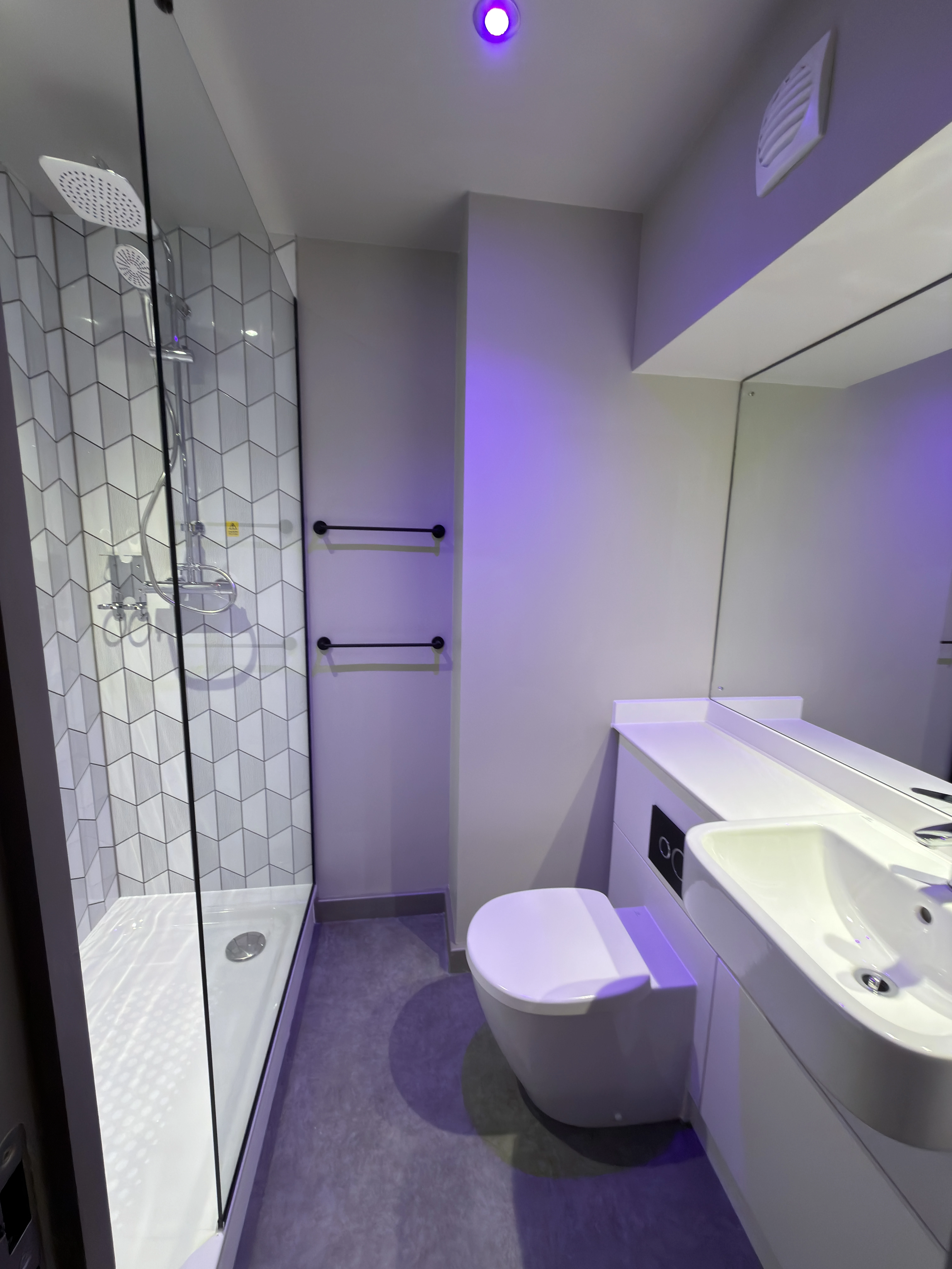 Spotless fine restroom