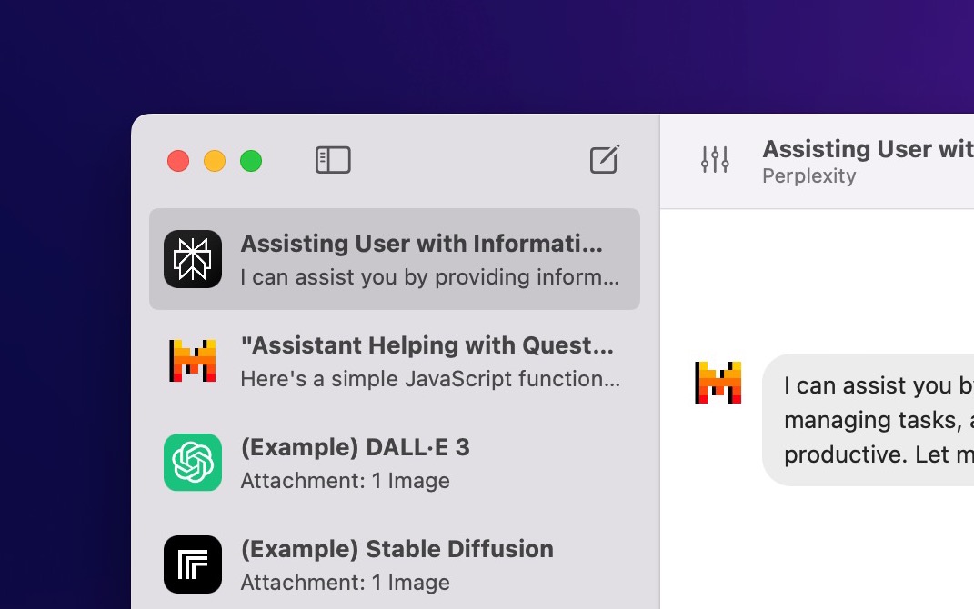 Use Mistral AI and Perplexity on macOS