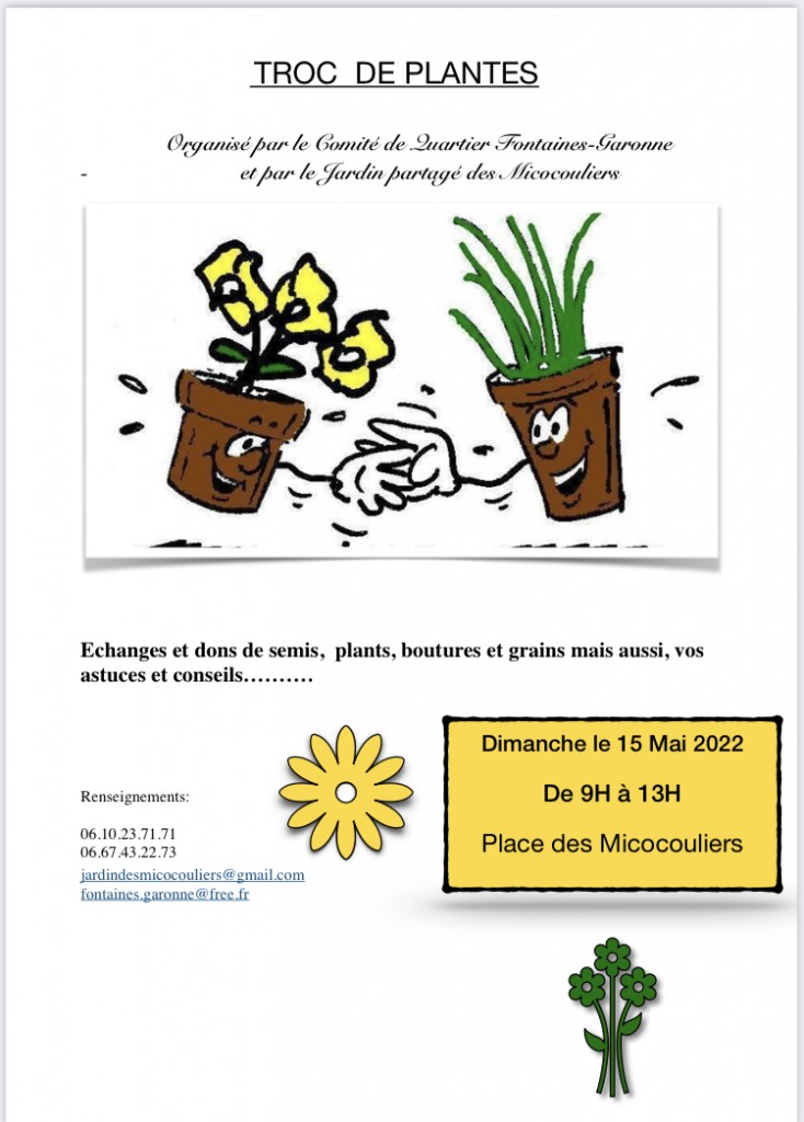 TROC PLANTES 15 MAI