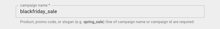 Adding a Campaign Name in Google's Campaign URL Builder