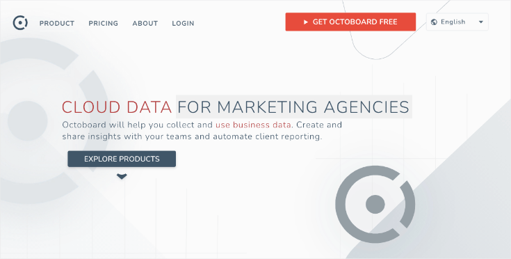 octoboard homepage