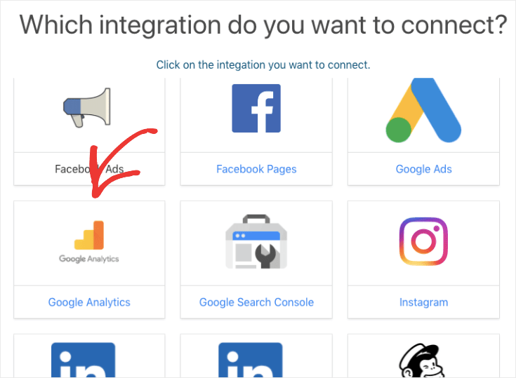 select-google-analytics-as-your-integration